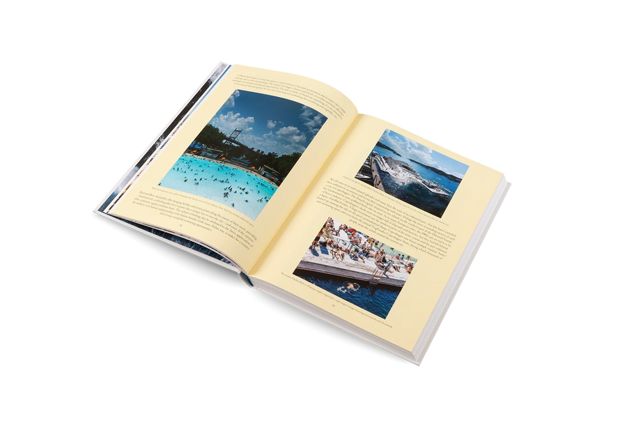 The Nature Of Swimming, Unique Bathing Locations And Swimming Experiences by Gestalten, open to a photo spread