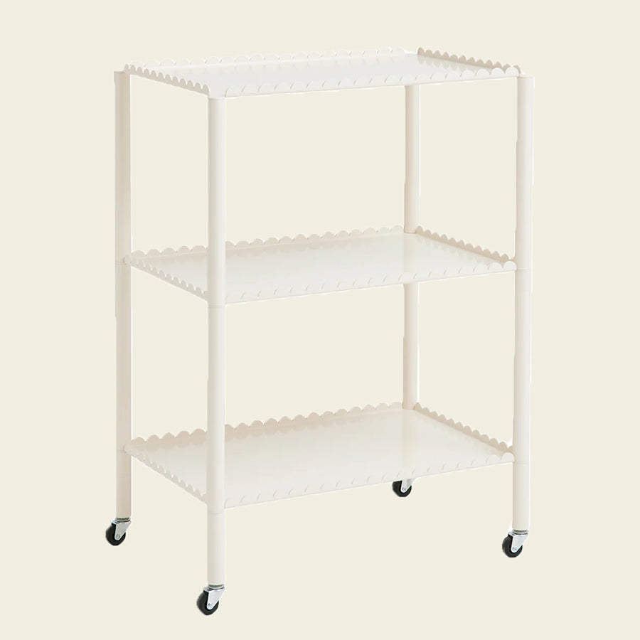 Arcs Trolley, High, Eggshell by HAY, on a cream background
