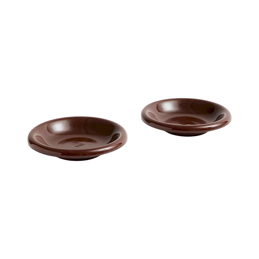 Barro Bowl, Set of Two, Burgundy by HAY