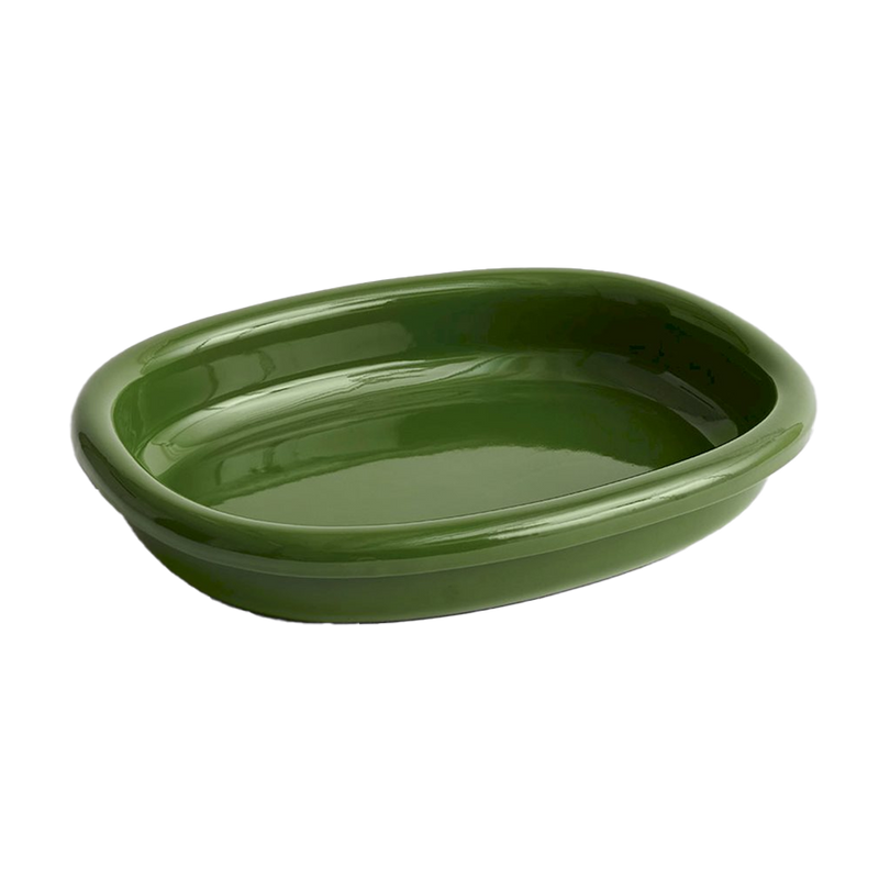  Barro Oval Dish, Large, Green by HAY 