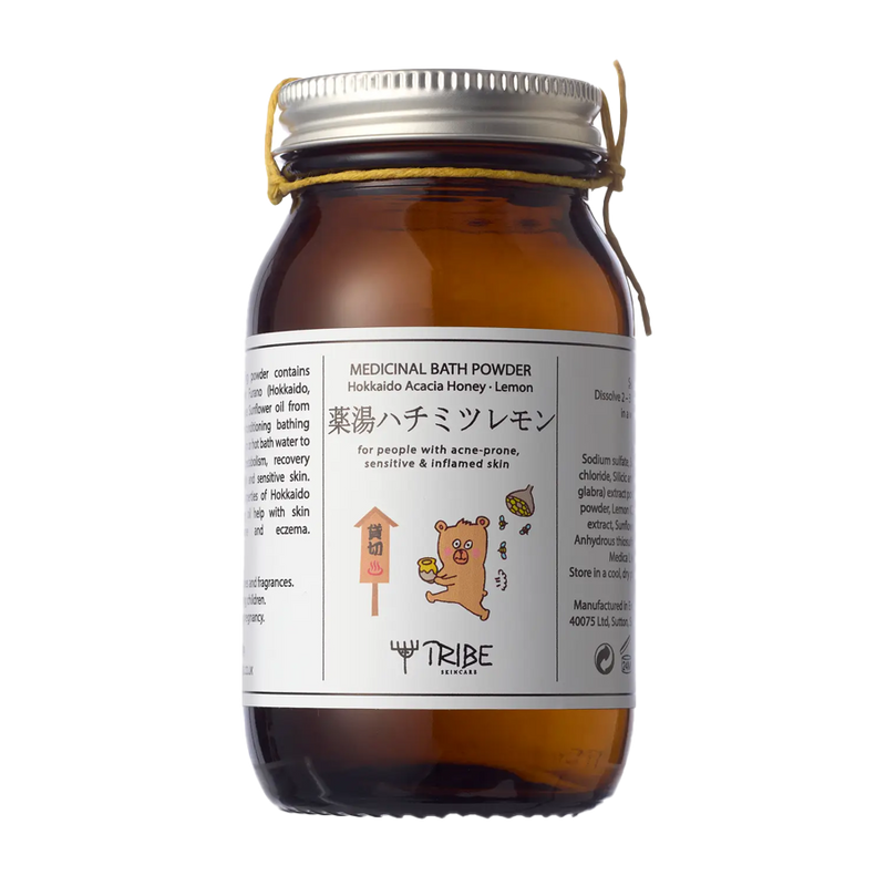  Japanese Bath Powder with Hokkaido Honey & Lemon, 200g by Tribe Skincare 