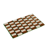 Inspecial Home | Checker Bath Rug Absorbent Mat - Brown