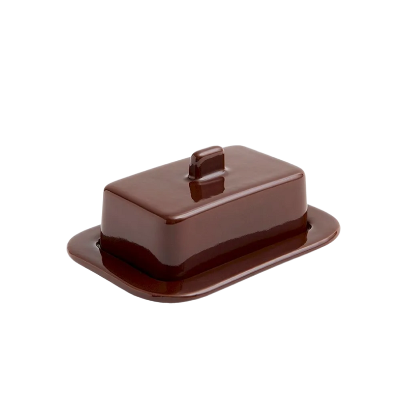  Barro Butter Dish, Burgundy by HAY 
