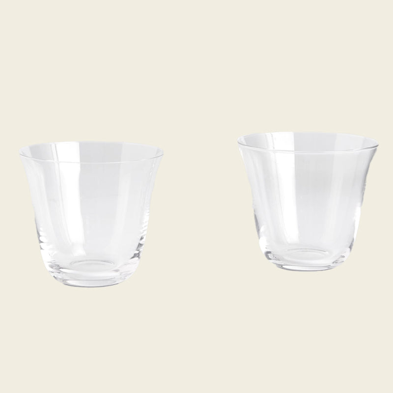  Curve Tumbler Glasses, Set of Two, Clear by HAY 