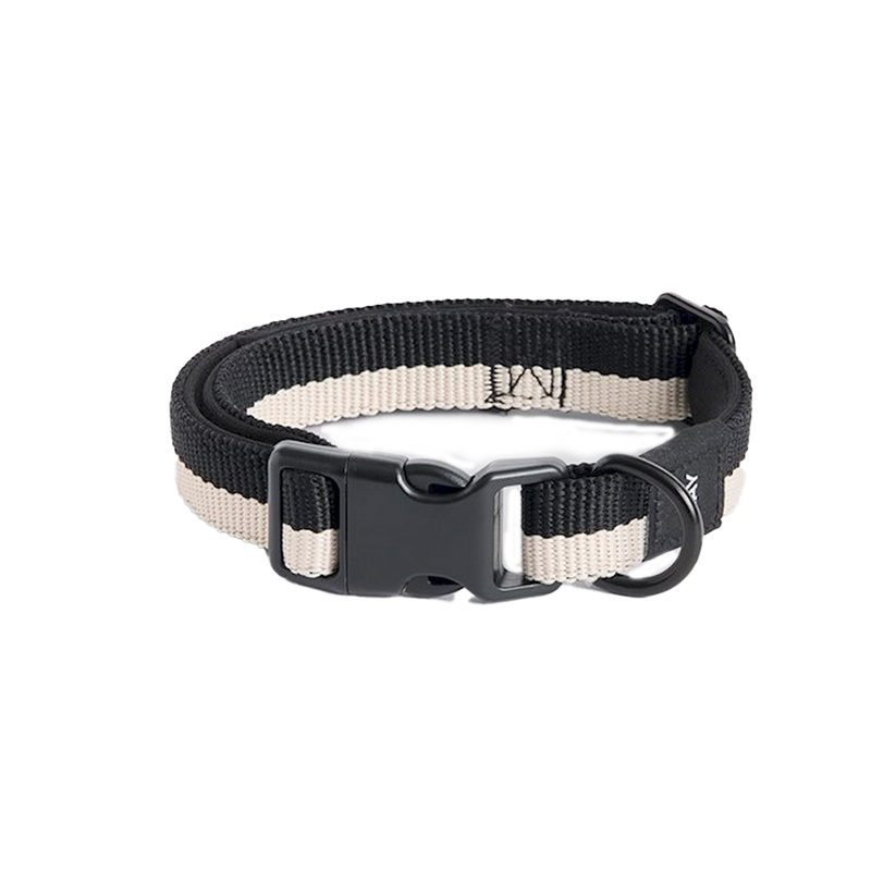  Dog Collar M/L, Flat, Black/White by HAY 