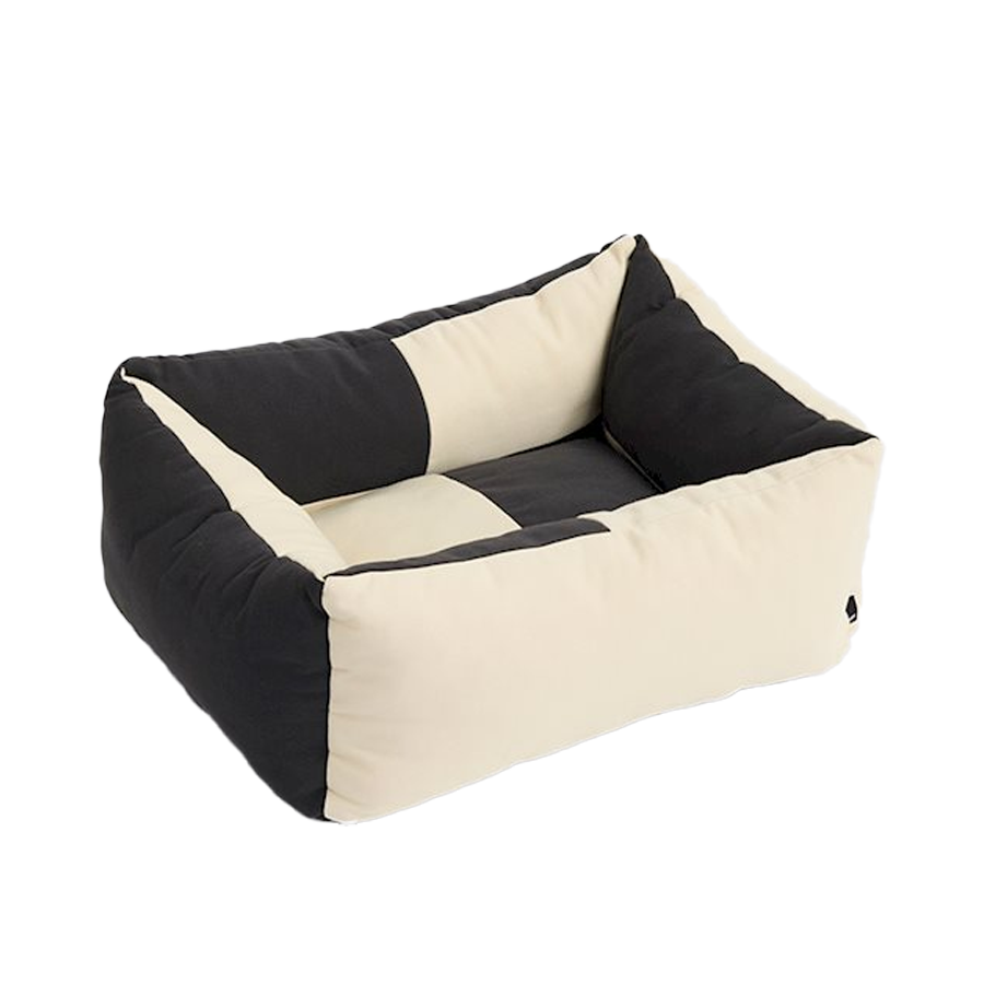 Dogs Bed with Zipper, XSmall, Black & White by HAY