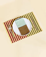 Duo Stripe Placemat - Honey
