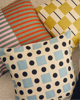 Rivet Embroidered Cushion - 18x18"
