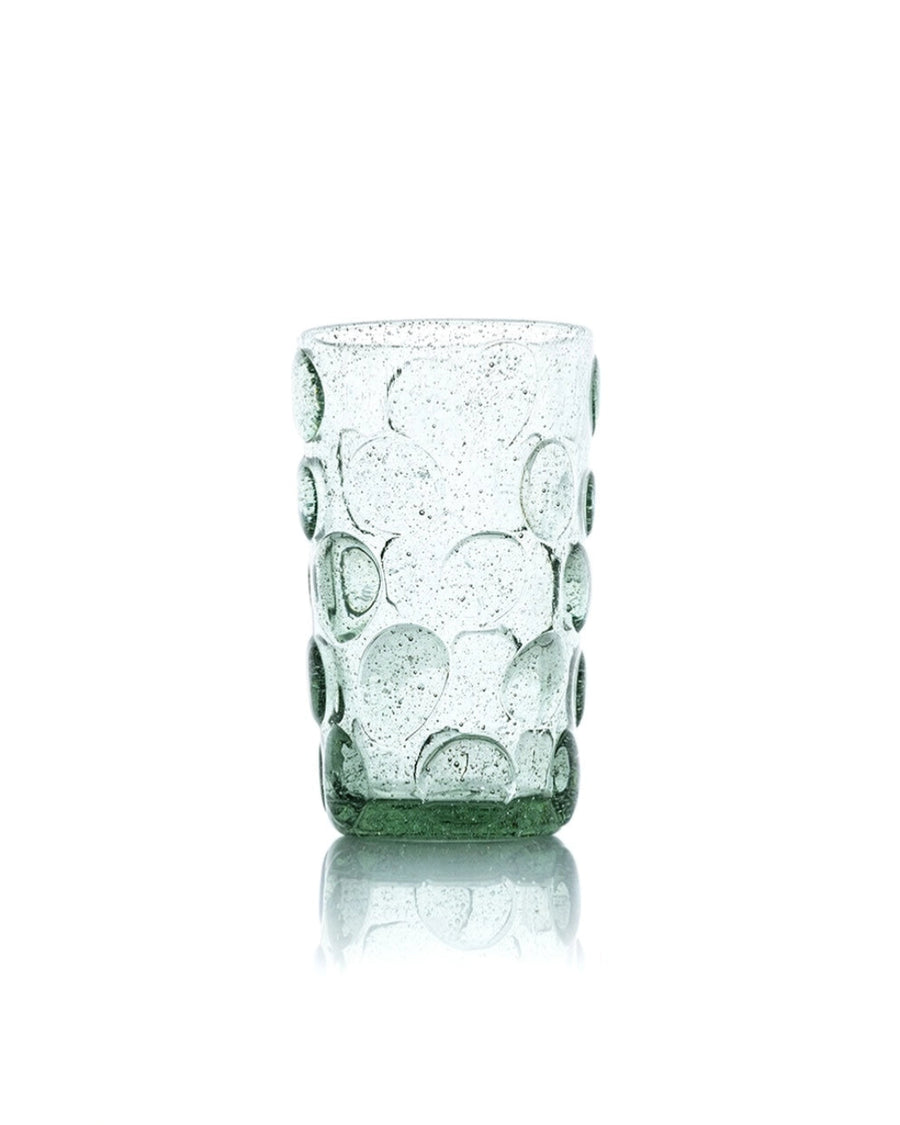 Frosted Dot Highball - Aqua