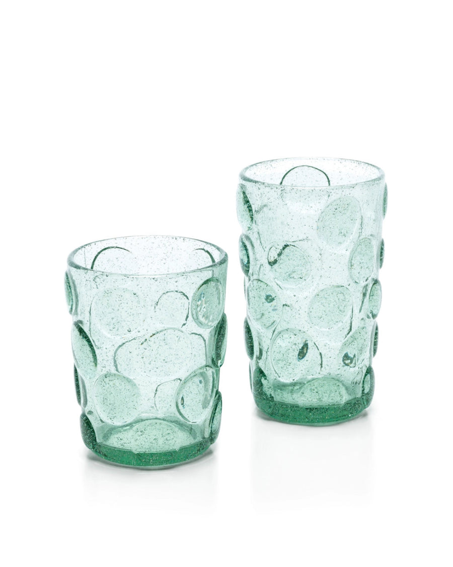 Frosted Dot Highball - Aqua