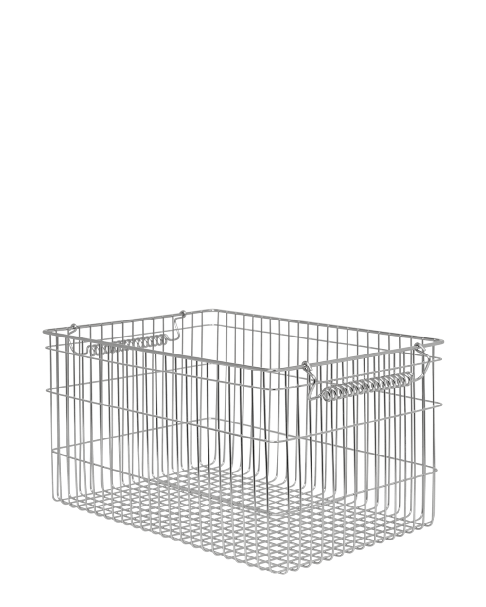 Cala Stackable Baskets, Set of 2, Stainless Steel by ferm LIVING