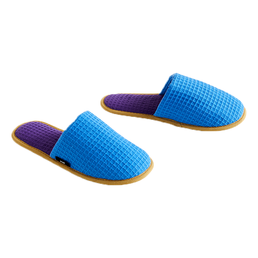 Waffle Slippers, Blue Multi by HAY