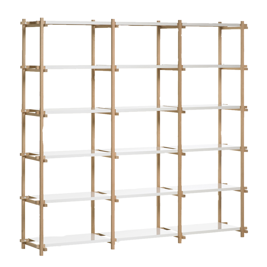 Woody Shelves, Tall, Triple by HAY