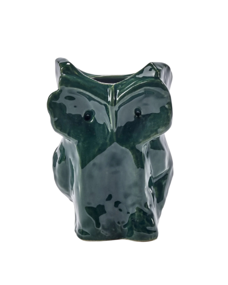  Marni Owl Vase - Small - Dark Green 