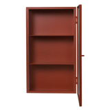 ferm LIVING | Haze Wall Cabinet - Reeded Glass - Oxide Red