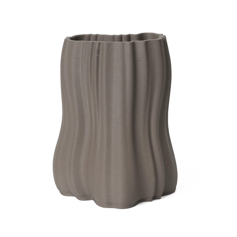 Moire Vase Anthracite, Small by ferm LIVING
