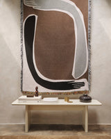 ferm LIVING | Pose Tapestry Blanket - Coffee