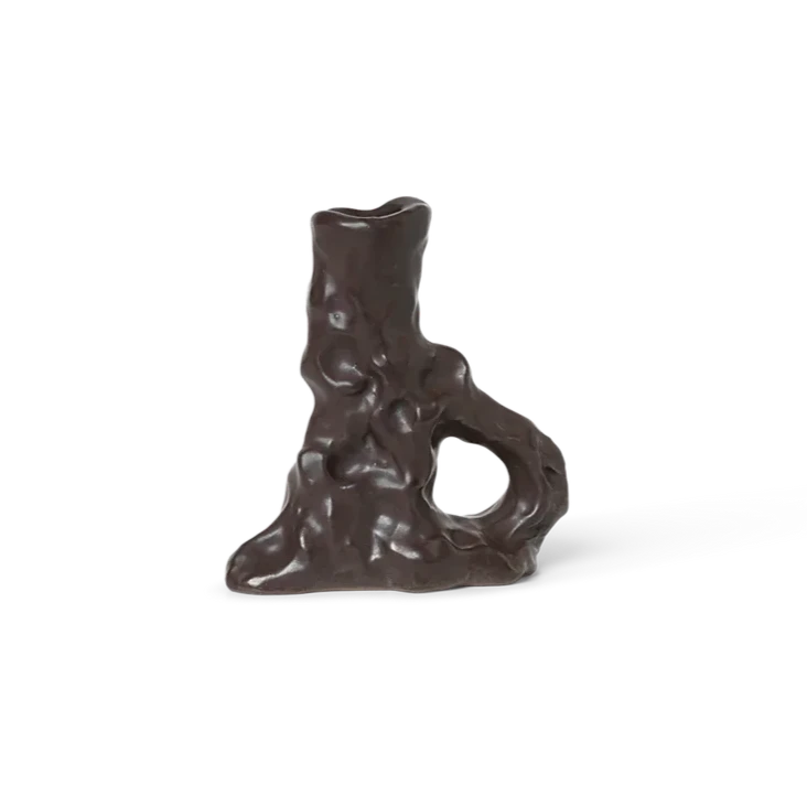  Single Dito Candle Holder, Dark Brown by ferm LIVING 