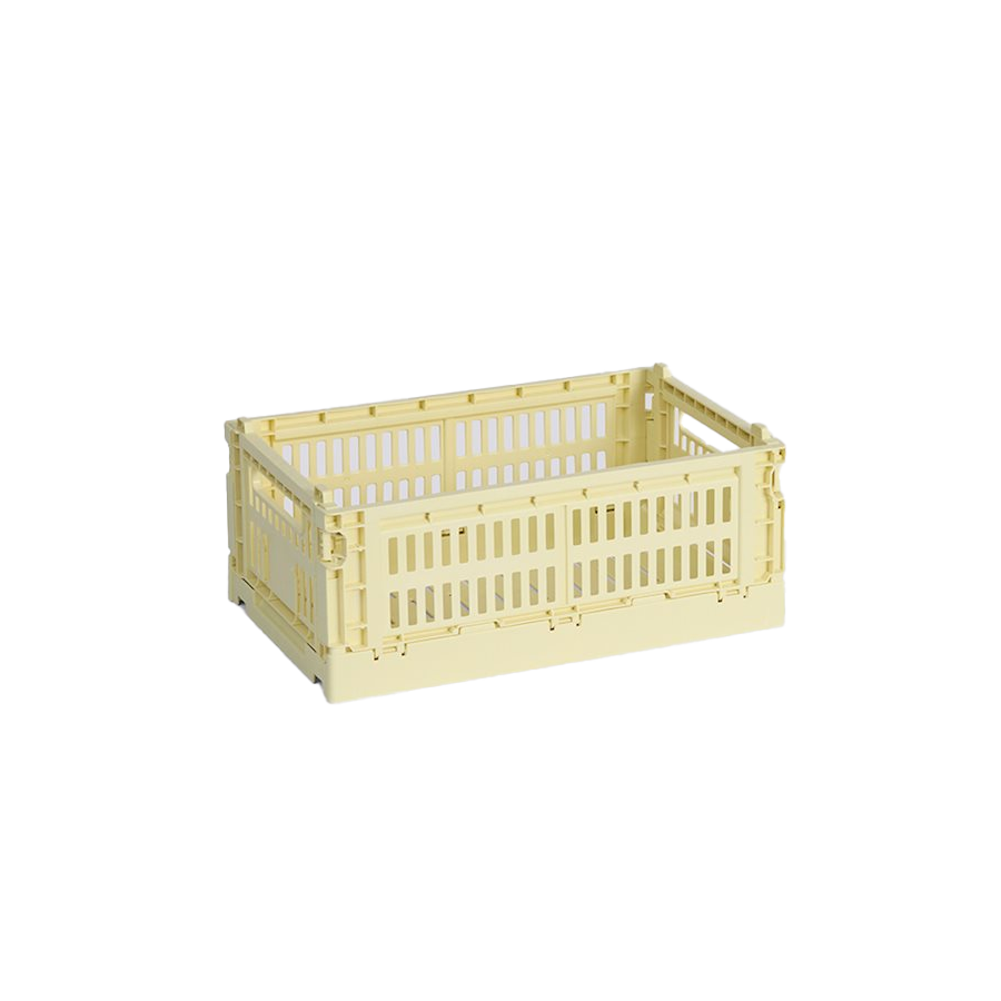 Colour Crate, Small, Light Yellow by HAY