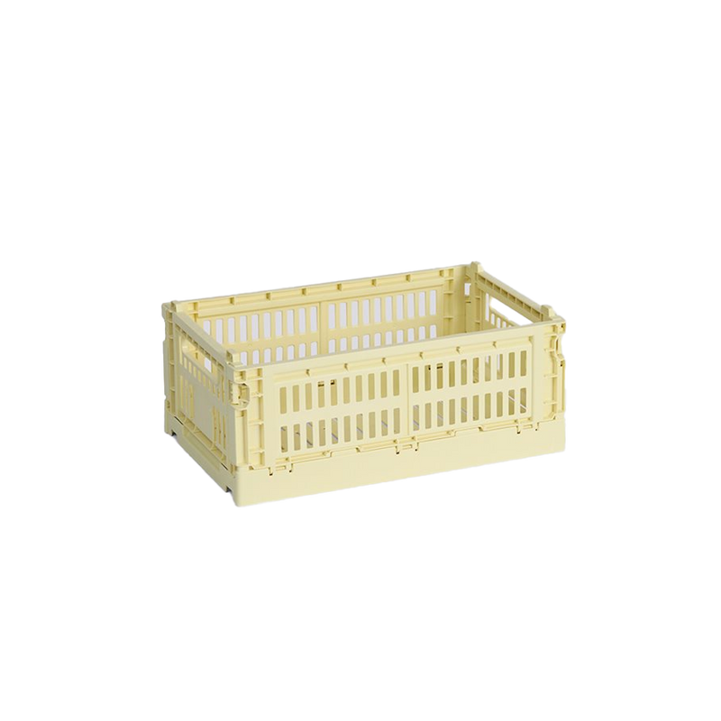  Colour Crate, Small, Light Yellow by HAY 
