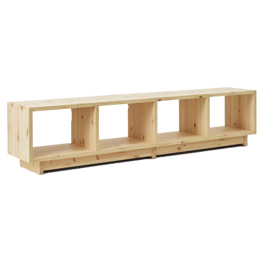 Fyr Bookcase, Pine, Low by Normann Copenhagen