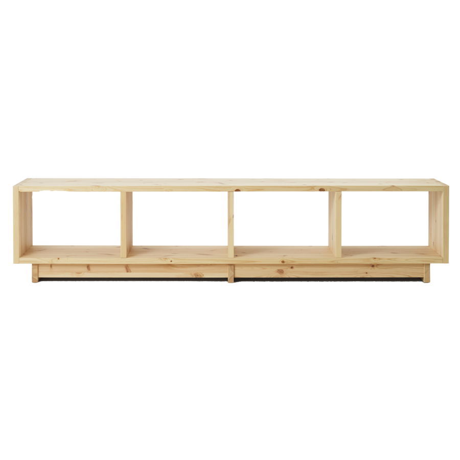 Fyr Bookcase, Pine, Low by Normann Copenhagen