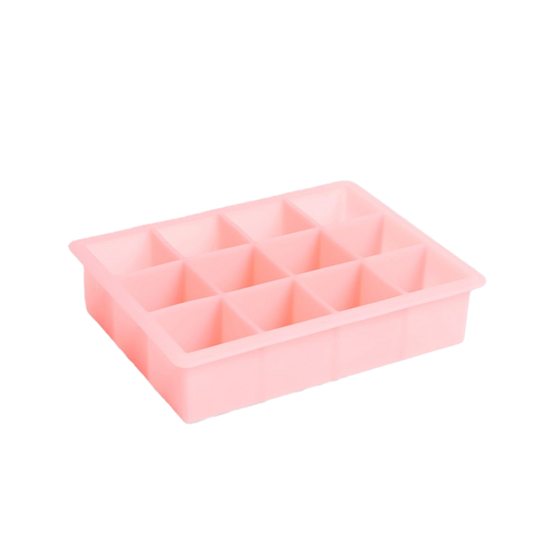  XL Ice Cube Tray, Square, Pink by HAY 