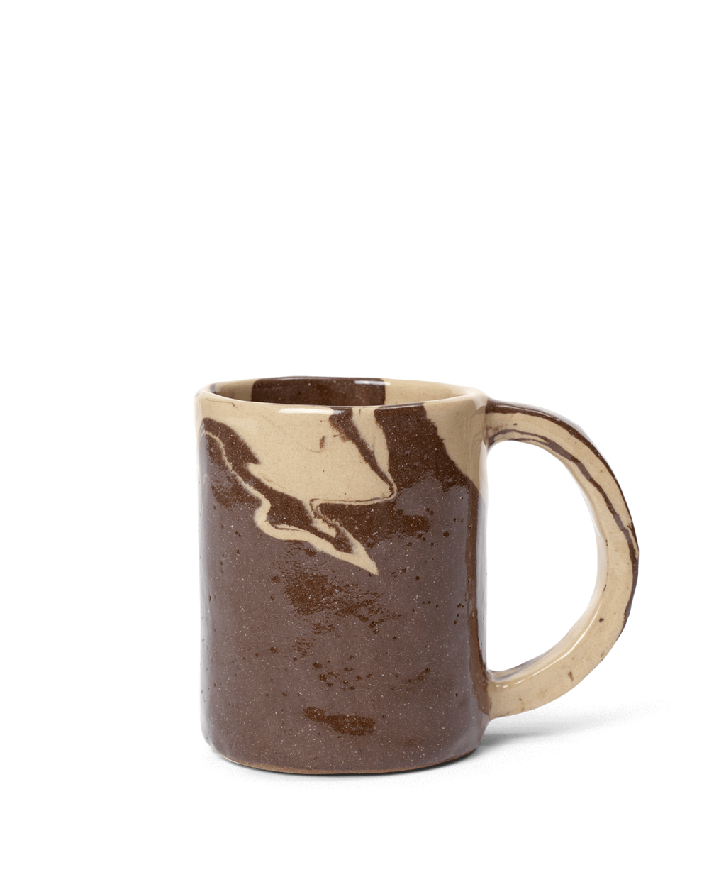 Ryu Mug, Tall, Sand/Brown by ferm LIVING