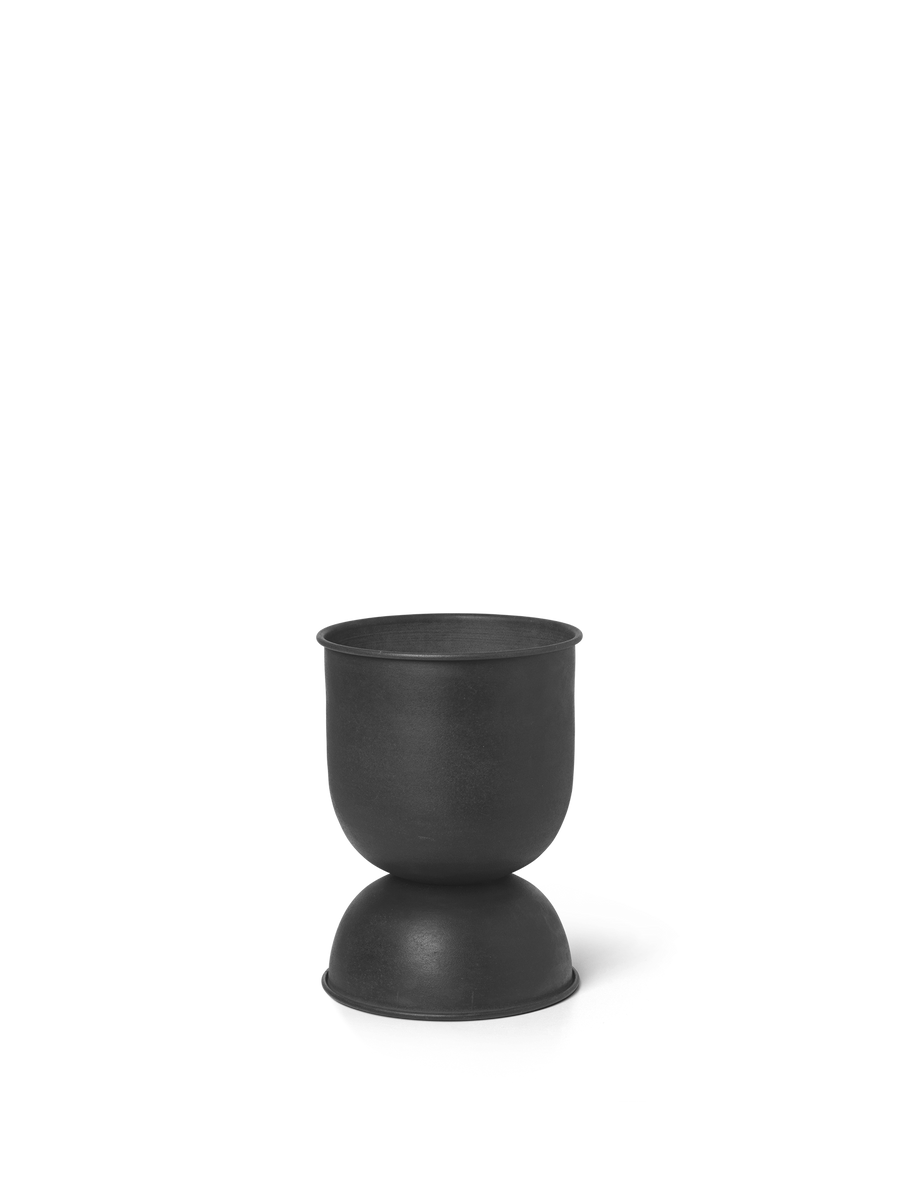 Hourglass Pots, Various Sizes, Black / Dark Grey by ferm LIVING