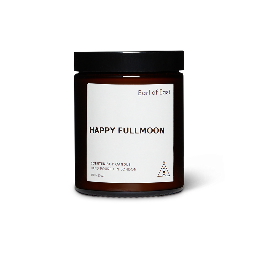 Customised Scented Candle, 170ml by Earl of East, labelled Happy Hallowe'en