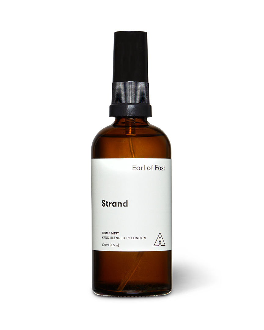 Strand Home Mist 100ml by Earl of East in amber glass spray bottle