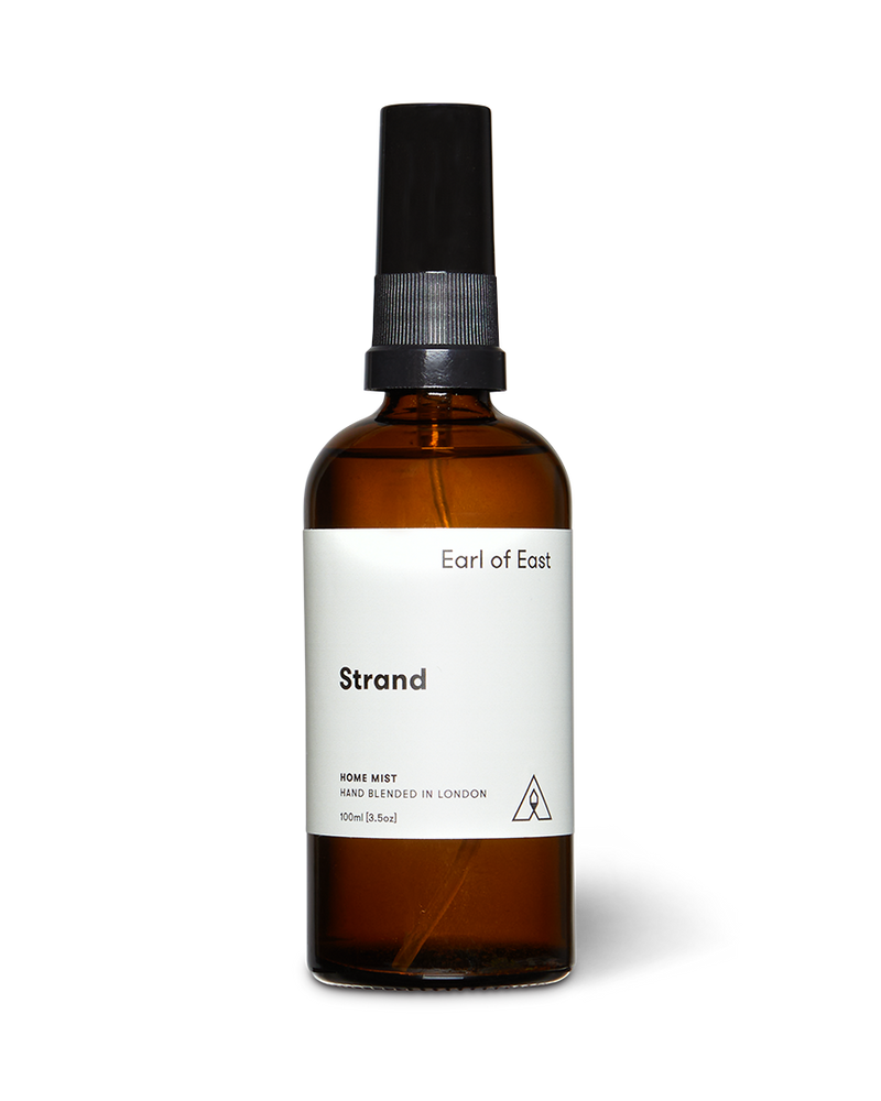  Strand Home Mist 100ml by Earl of East in amber glass spray bottle 