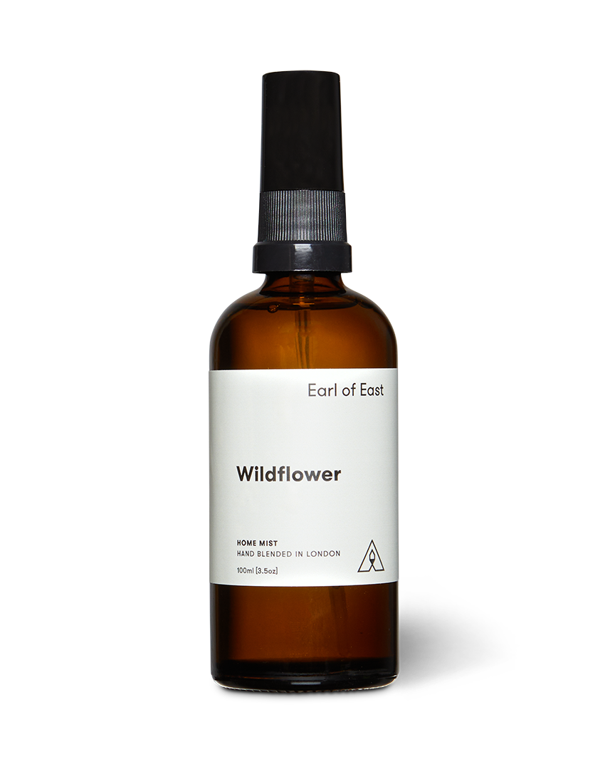 Wildflower Home Mist 100ml by Earl of East in amber glass spray bottle