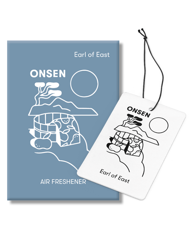  Onsen Air Freshener by Earl of East in recyclable card packaging 