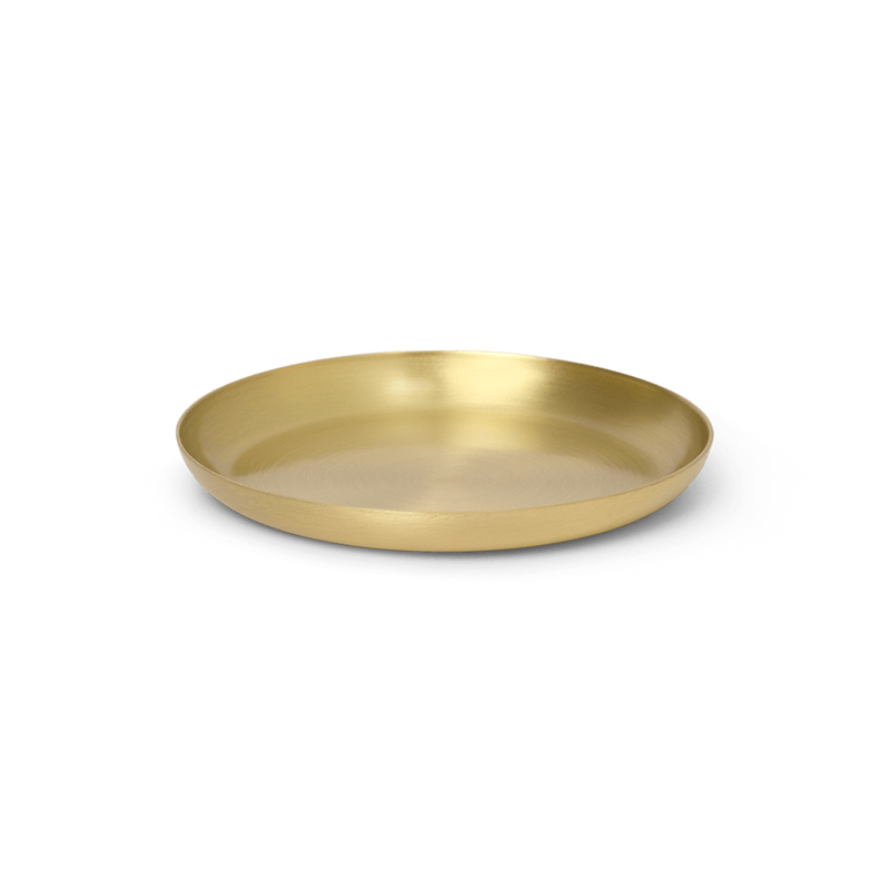 Basho Tray Round, Brass by ferm LIVING 