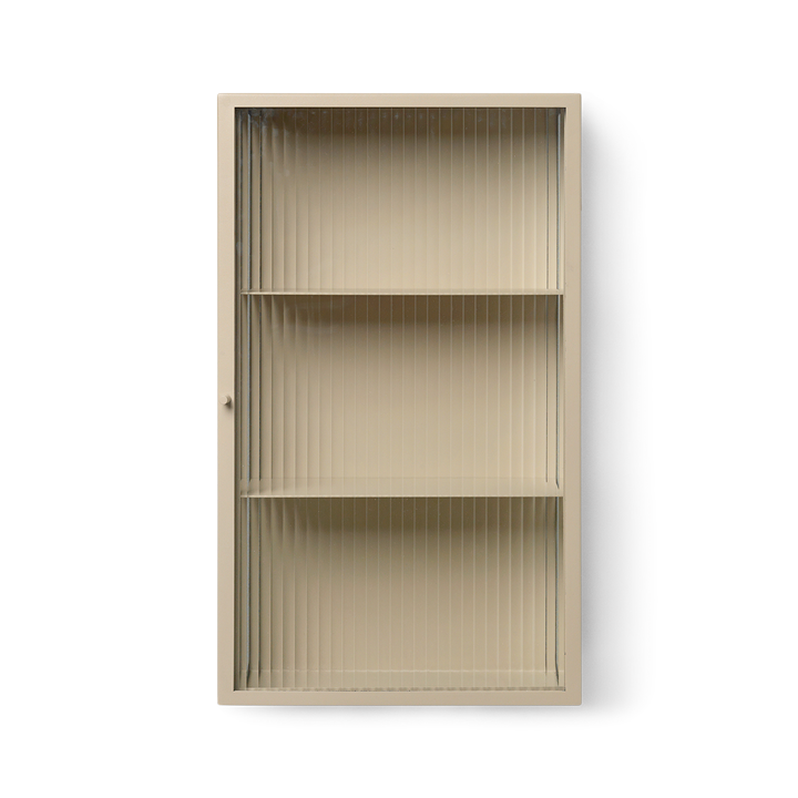  Haze Wall Cabinet, Reeded Glass, Cashmere by ferm LIVING 
