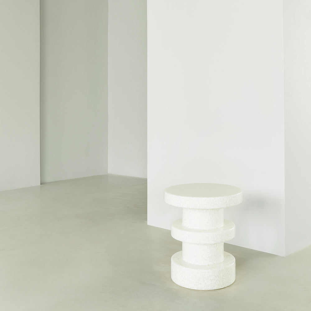 Bit Stool, Stack, White by Normann Copenhagen, in a white room