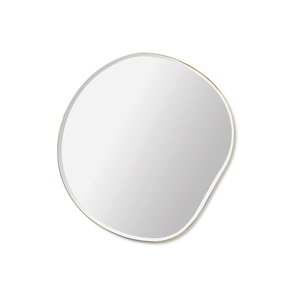 Pond Mirror, Small, Brass by ferm LIVING