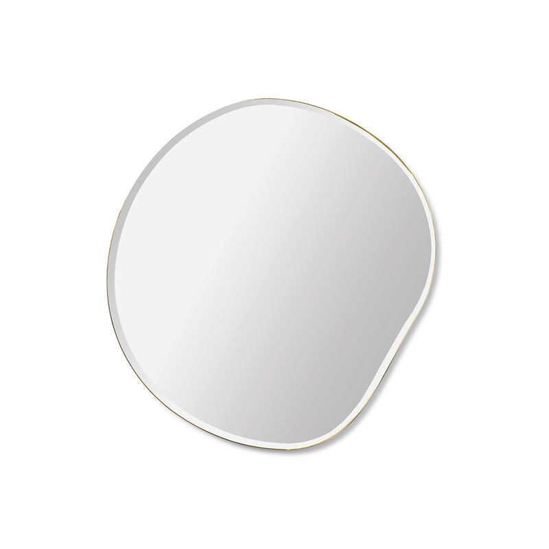  Pond Mirror, Small, Brass by ferm LIVING 