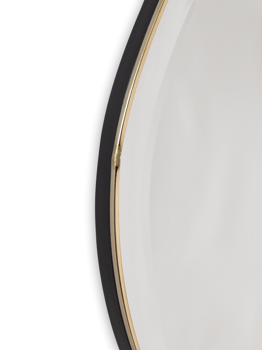 Pond Mirror, Extra Large, Brass by ferm LIVING, detail of the frame edge